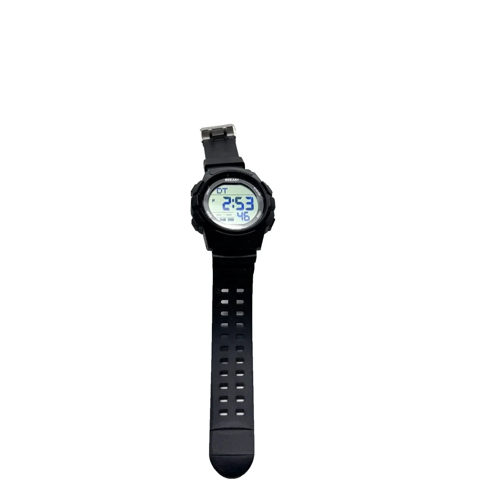 Beeasy Men Digital Sports Watch,Waterproof Watch with Stopwatch Black